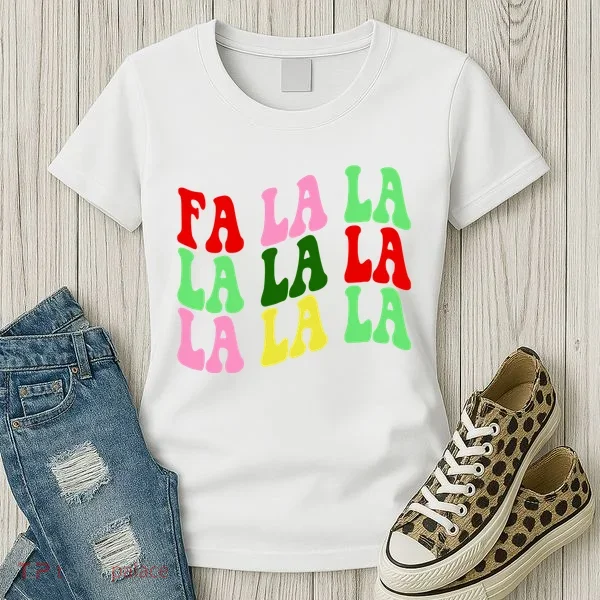 Fa La La Groovy Christmas Women's T-Shirt
