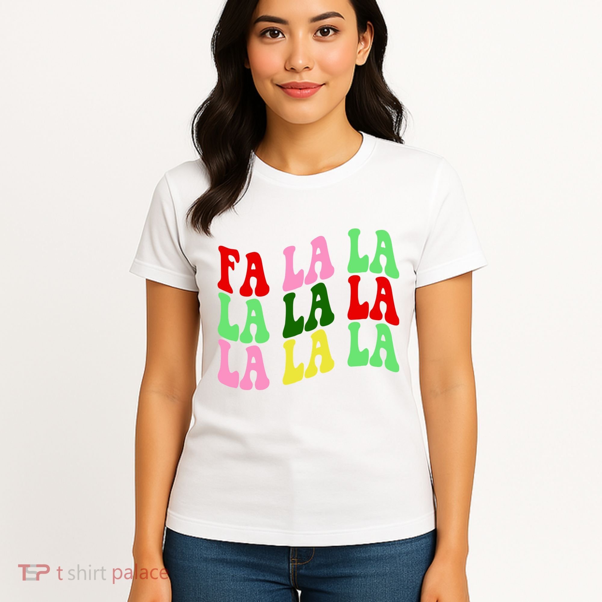 Fa La La Groovy Christmas Women's T-Shirt