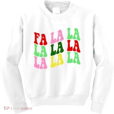 Fa La La Groovy Christmas Kids Sweatshirt