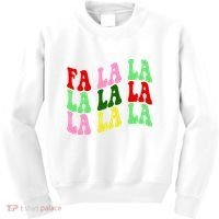 Fa La La Groovy Christmas Kids Sweatshirt thumb 0