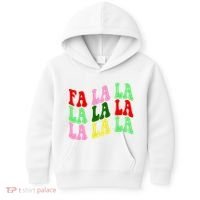 Fa La La Groovy Christmas Kids Hoodie thumb 0