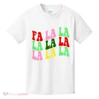 Fa La La Groovy Christmas Kids T-Shirt thumb 0
