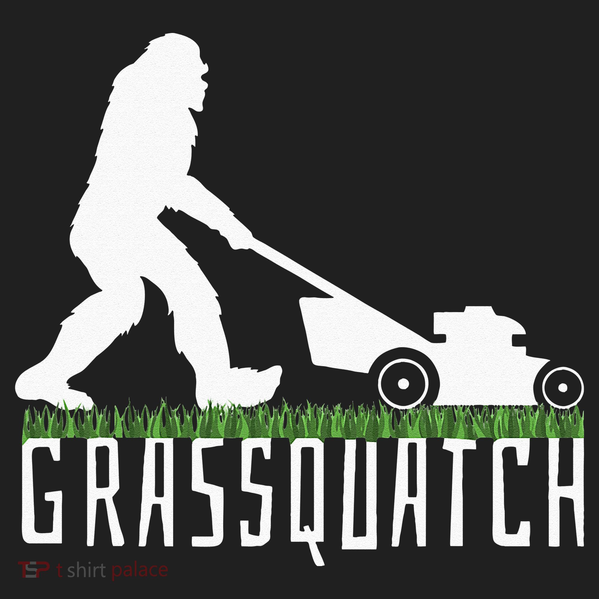 Funny Lawn Mowing Grassquatch Bigfoot Lawn Mower Beanie