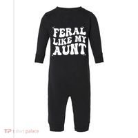 Feral Like My Aunt Infant Fleece One Piece thumb 0
