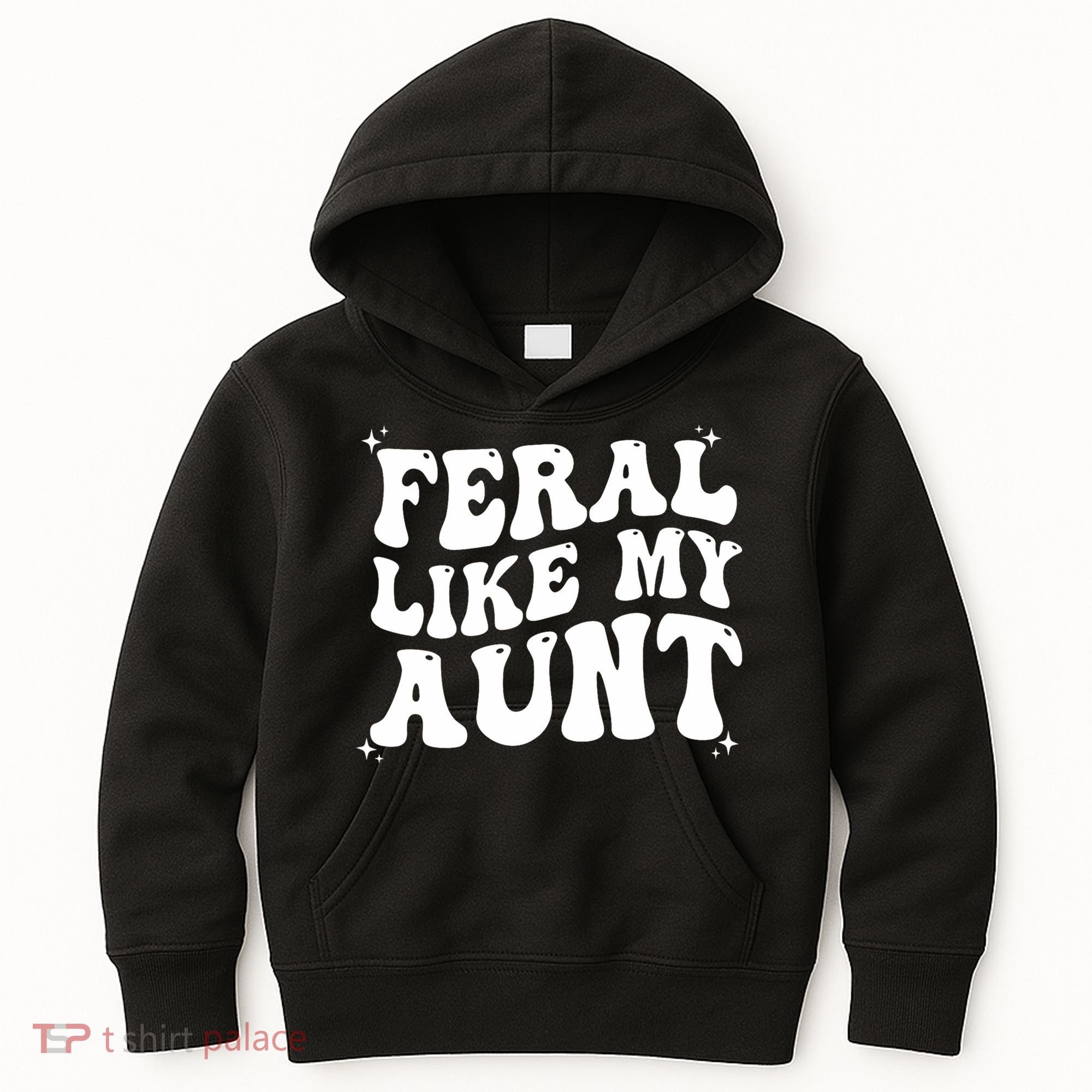 Feral Like My Aunt Kids Hoodie