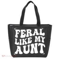Feral Like My Aunt Tote Bag thumb 0