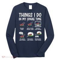 Funny Lawn Mower Clothes Gifts For Landscapers Gardener Long Sleeve Shirt thumb 0