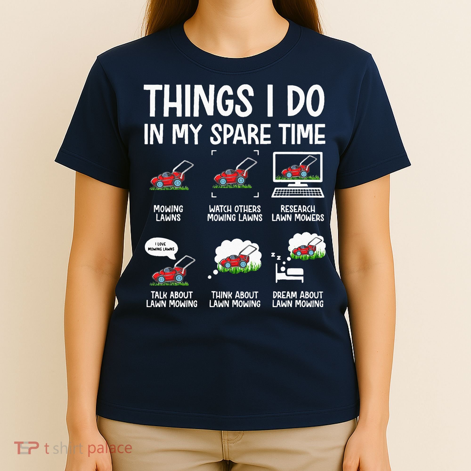Funny Lawn Mower Clothes Gifts For Landscapers Gardener T-Shirt
