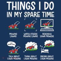 Funny Lawn Mower Clothes Gifts For Landscapers Gardener T-Shirt thumb 7