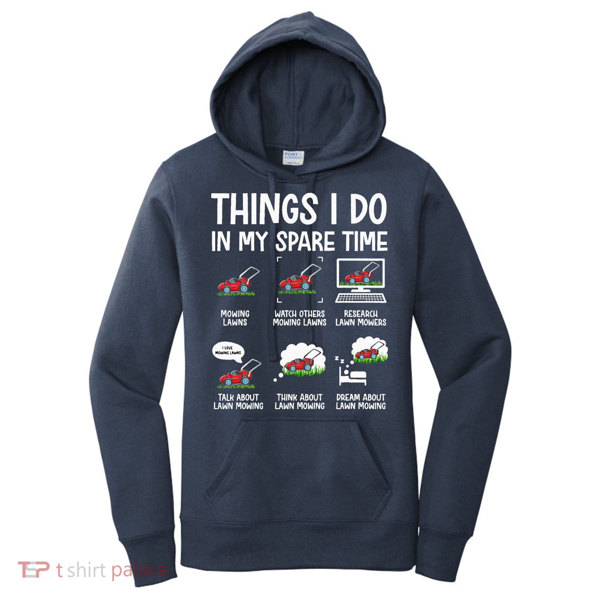 Funny Lawn Mower Clothes Gifts For Landscapers Gardener Women's Hoodie
