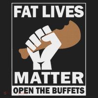 Fat Lives Matters Open The Buffets Funny Chubby Meat Lover Beanie thumb 2