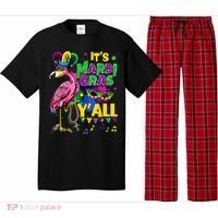 Flamingo Lover Mardi Gras Celebration New Orleans Louisiana Pajama Set thumb 0