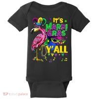 Flamingo Lover Mardi Gras Celebration New Orleans Louisiana Baby Bodysuit thumb 0