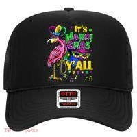 Flamingo Lover Mardi Gras Celebration New Orleans Louisiana Hat thumb 0