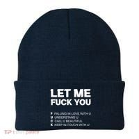 Funny Let Me Fuck You Beanie thumb 0
