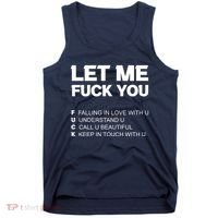 Funny Let Me Fuck You Tank Top thumb 0