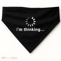 Funny Loading Meme IT Outfits Im Thinking USA-Made Doggie Bandana thumb 0