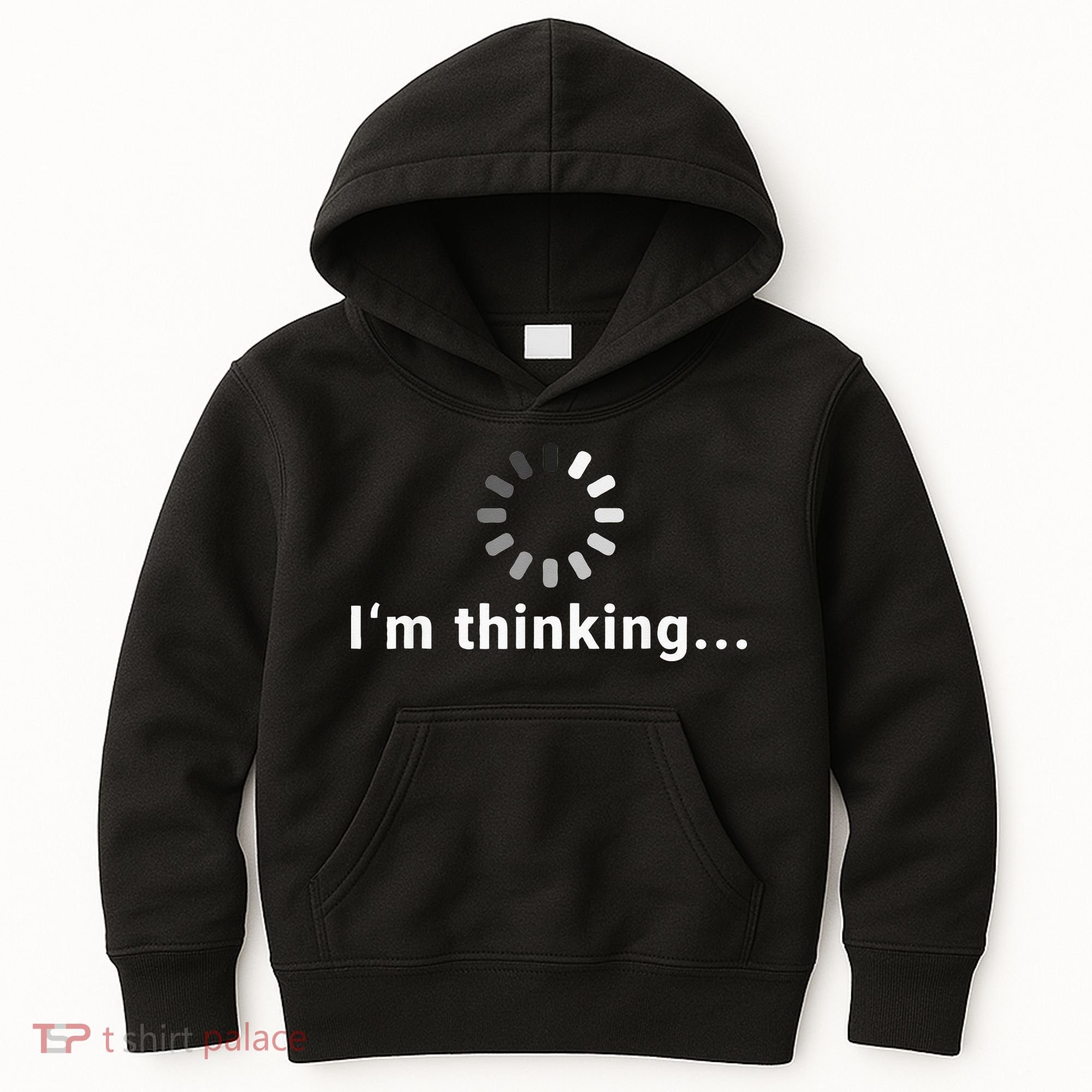 Funny Loading Meme IT Outfits Im Thinking Kids Hoodie