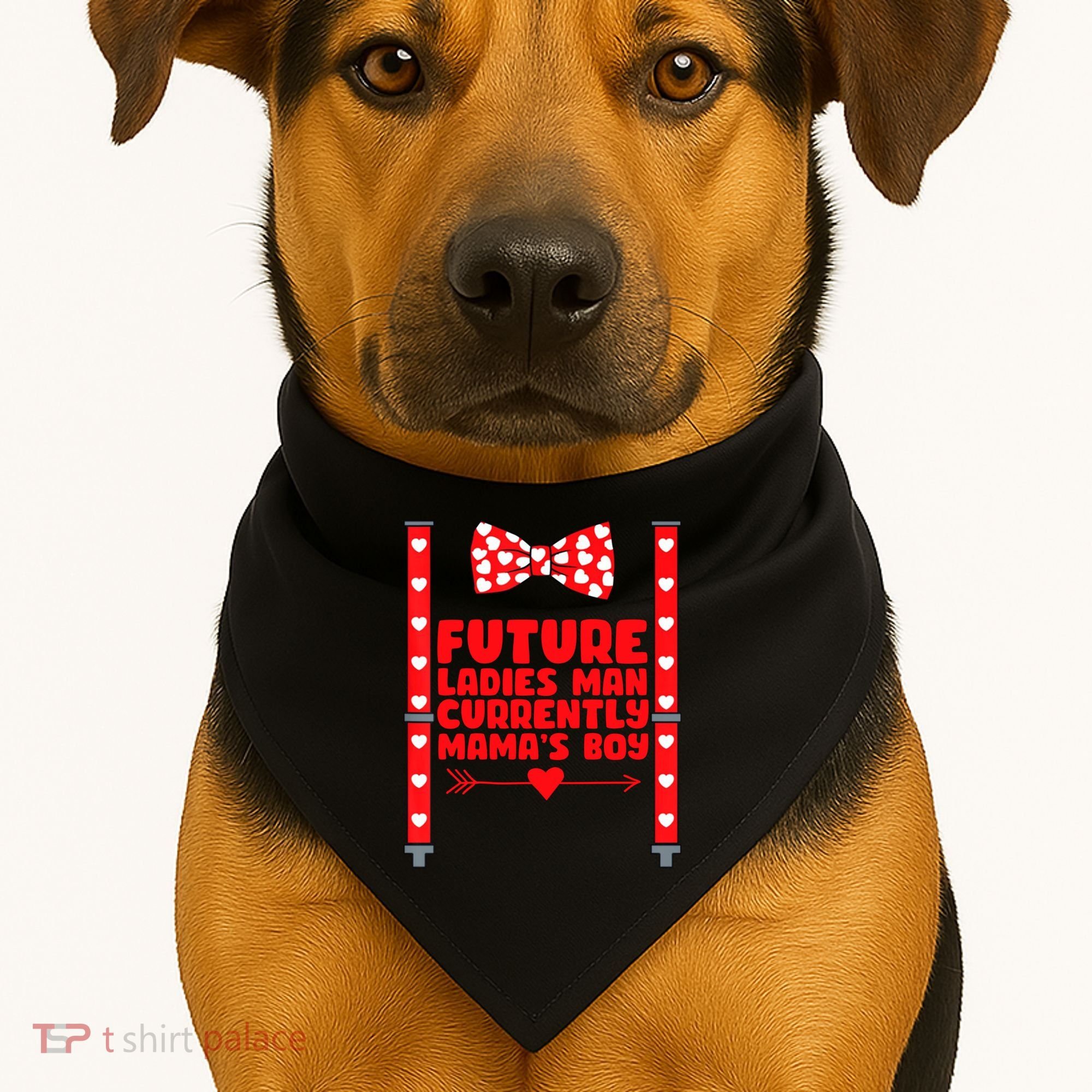 Future Ladies Man Currently Mama's Boy USA-Made Doggie Bandana
