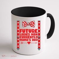 Future Ladies Man Currently Mama's Boy Coffee Mug thumb 1