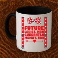 Future Ladies Man Currently Mama's Boy Coffee Mug thumb 2