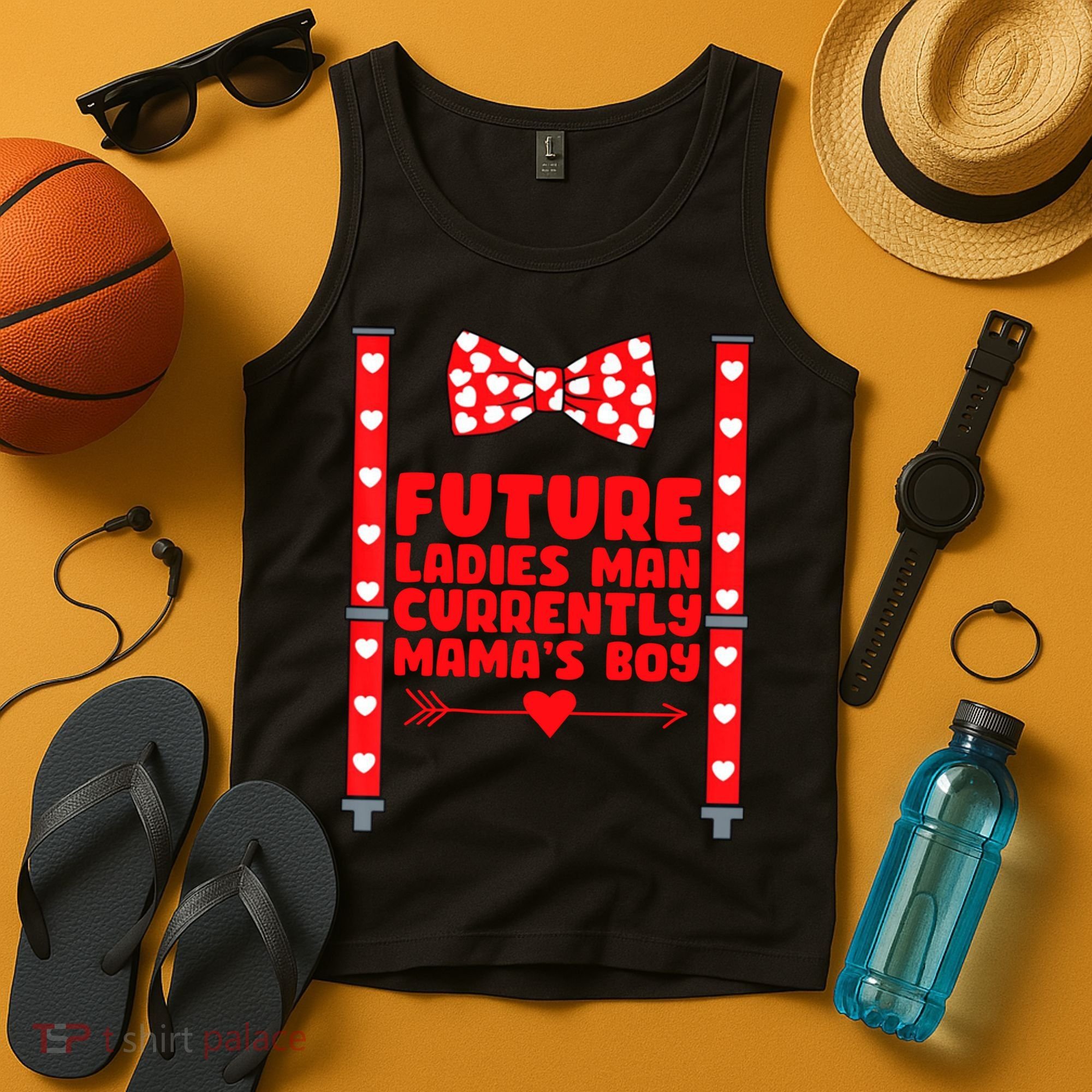 Future Ladies Man Currently Mama's Boy Tank Top