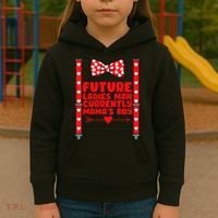 Future Ladies Man Currently Mama's Boy Kids Hoodie thumb 3