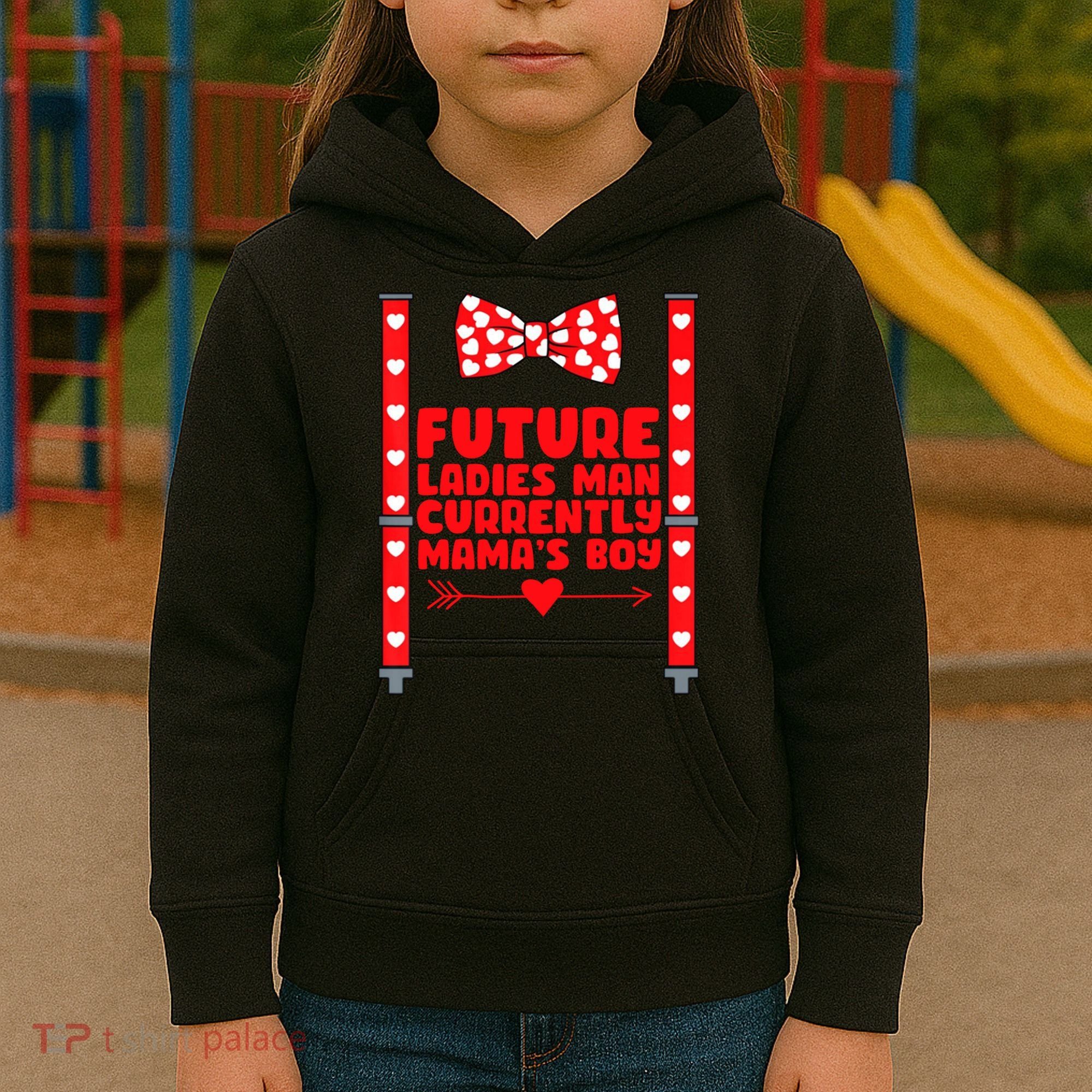 Future Ladies Man Currently Mama's Boy Kids Hoodie