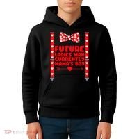 Future Ladies Man Currently Mama's Boy Kids Hoodie thumb 4