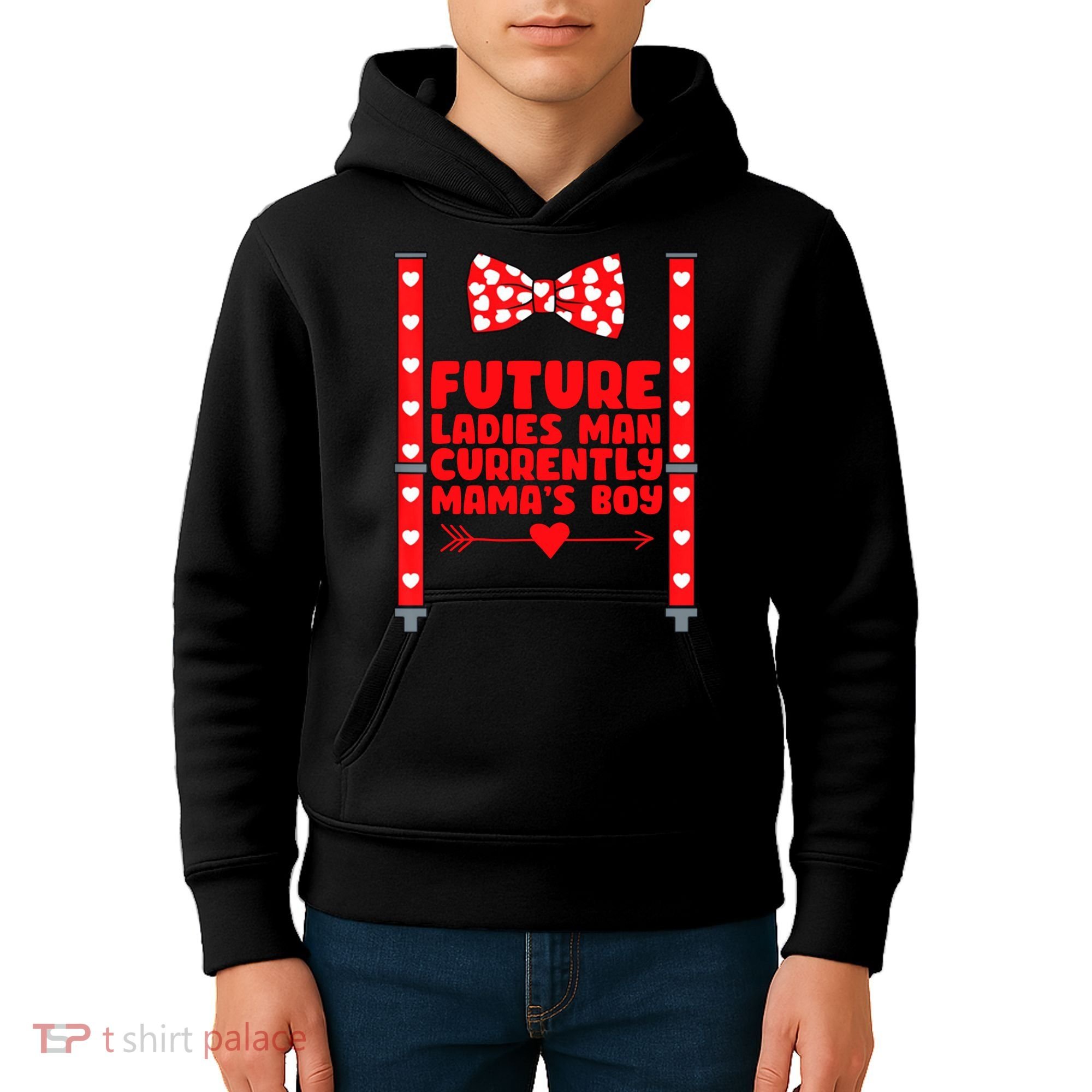 Future Ladies Man Currently Mama's Boy Kids Hoodie