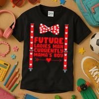 Future Ladies Man Currently Mama's Boy Kids T-Shirt thumb 3