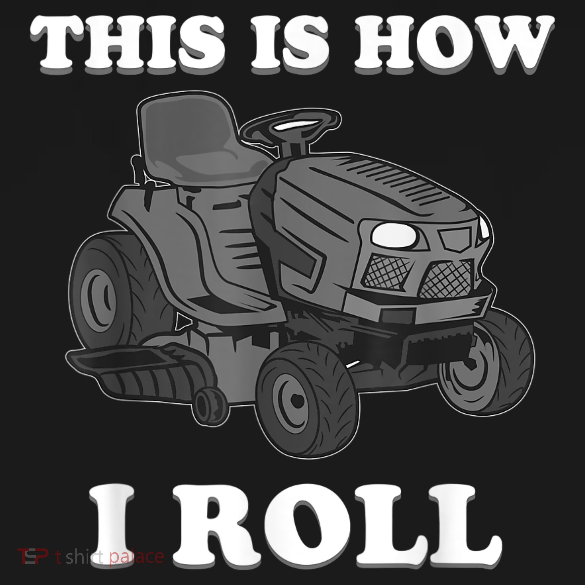 Funny Lawn Mower Mowing Riding Rider Toddler Kids Boys T-Shirt