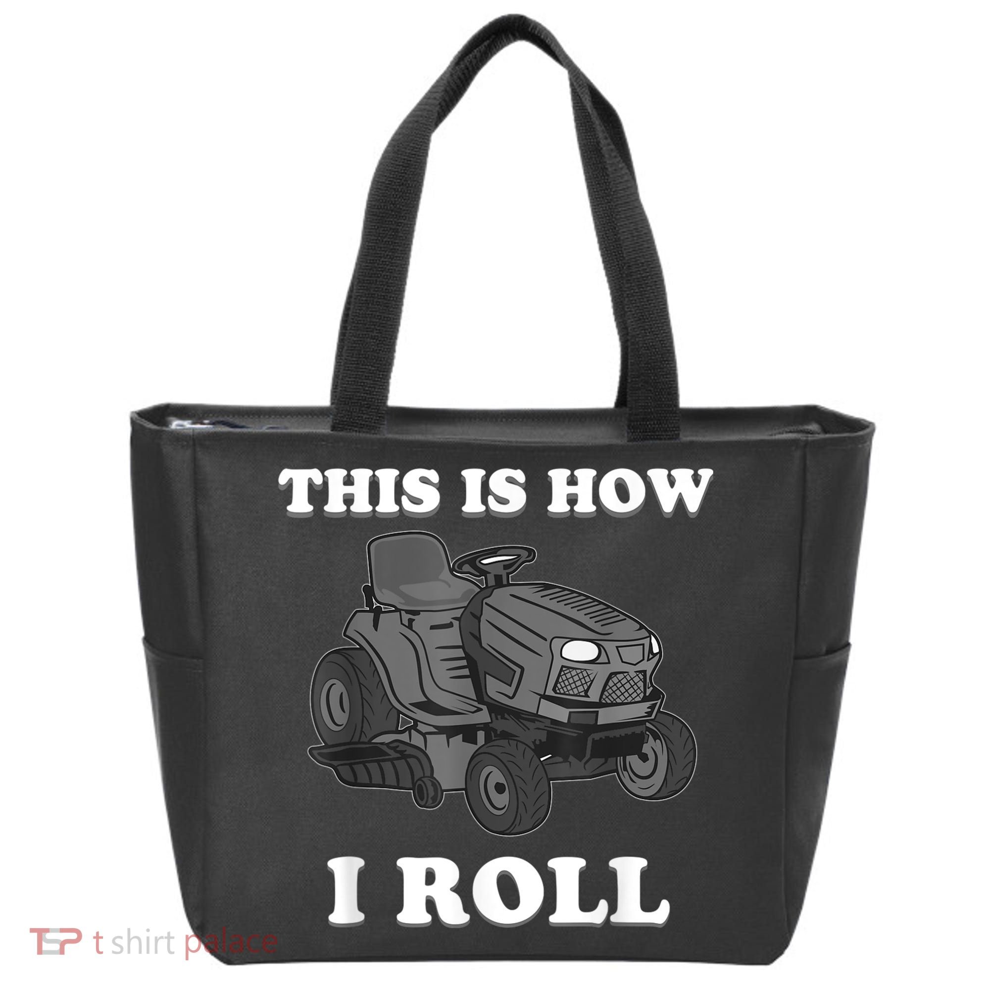 Funny Lawn Mower Mowing Riding Rider Toddler Kids Boys Tote Bag