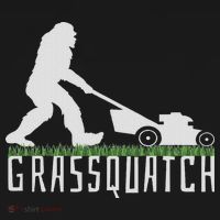 Funny Lawn Mowing Sasquatch Grassquatch Bigfoot Lawn Mower Women's Hoodie thumb 2