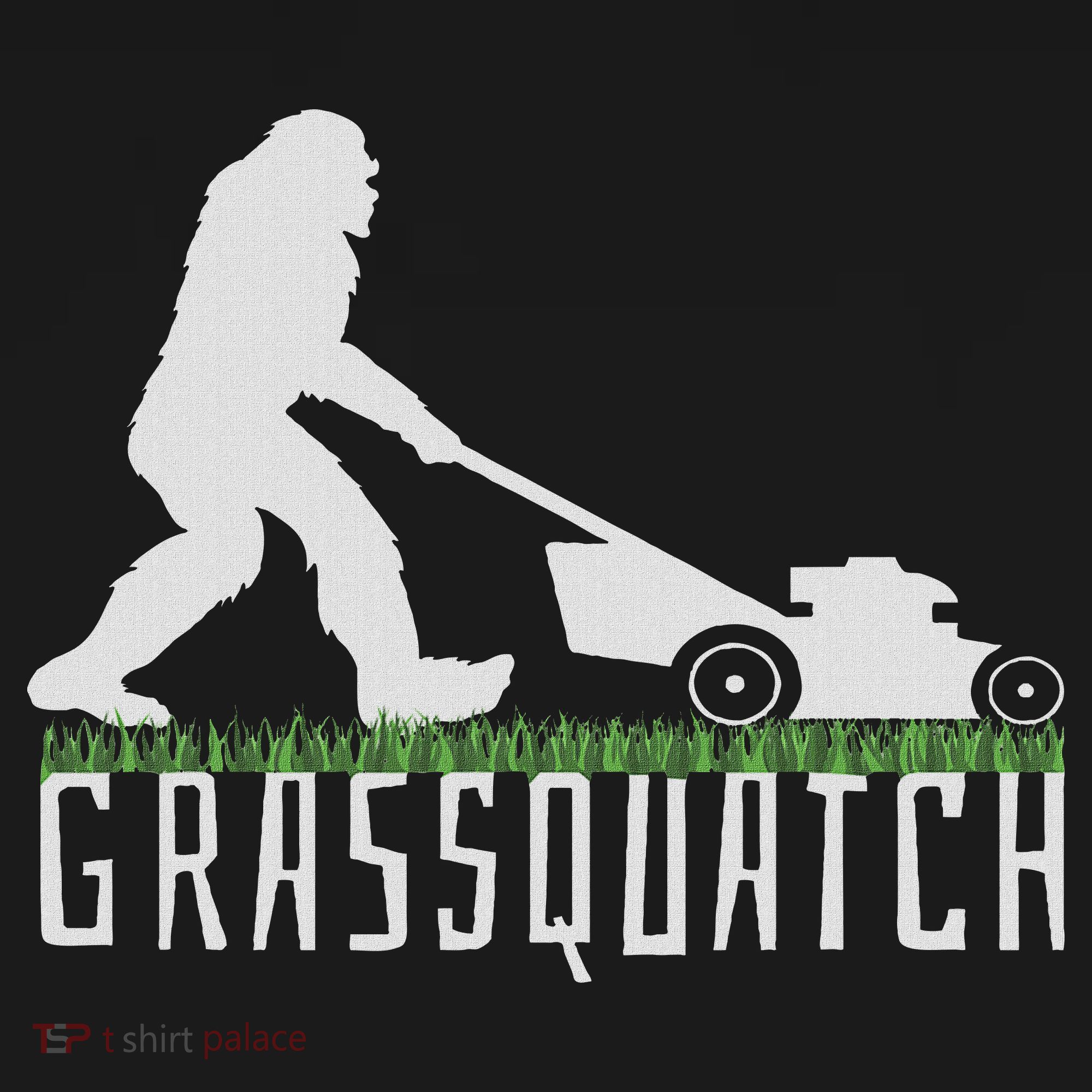 Funny Lawn Mowing Sasquatch Grassquatch Bigfoot Lawn Mower Women's Tank Top