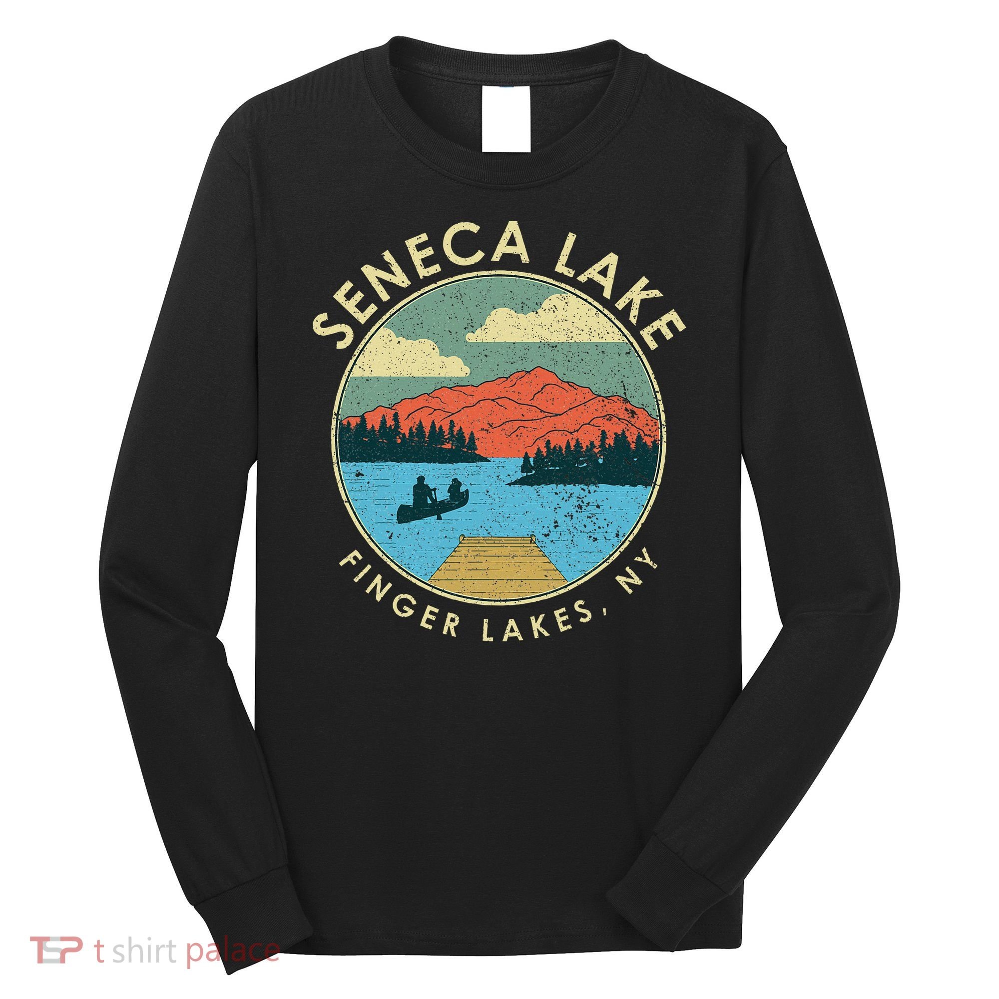 Finger Lakes Ny New York Seneca Lake Long Sleeve Shirt