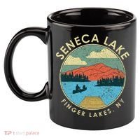 Finger Lakes Ny New York Seneca Lake 11oz C Handle Ceramic Mug thumb 2