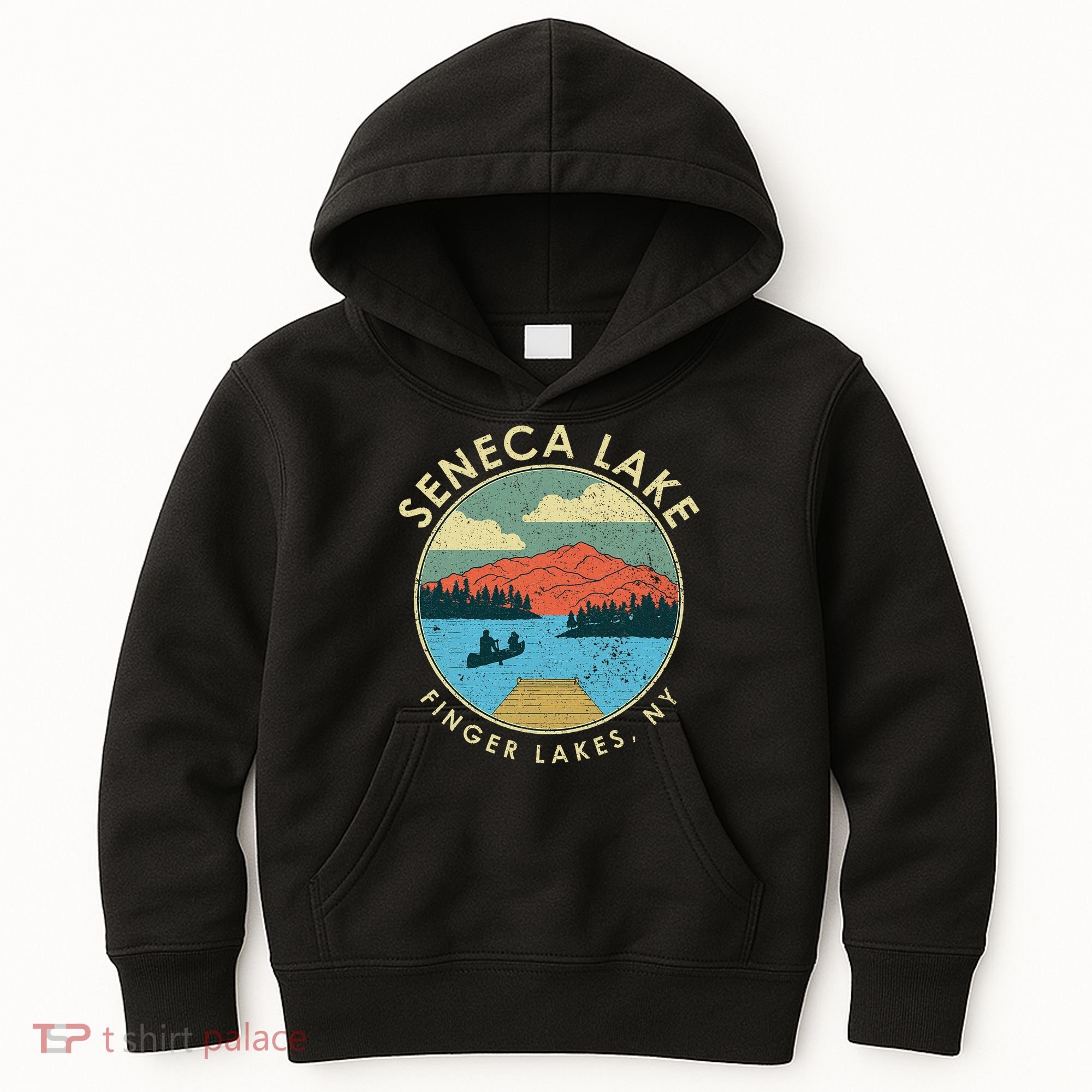 Finger Lakes Ny New York Seneca Lake Kids Hoodie