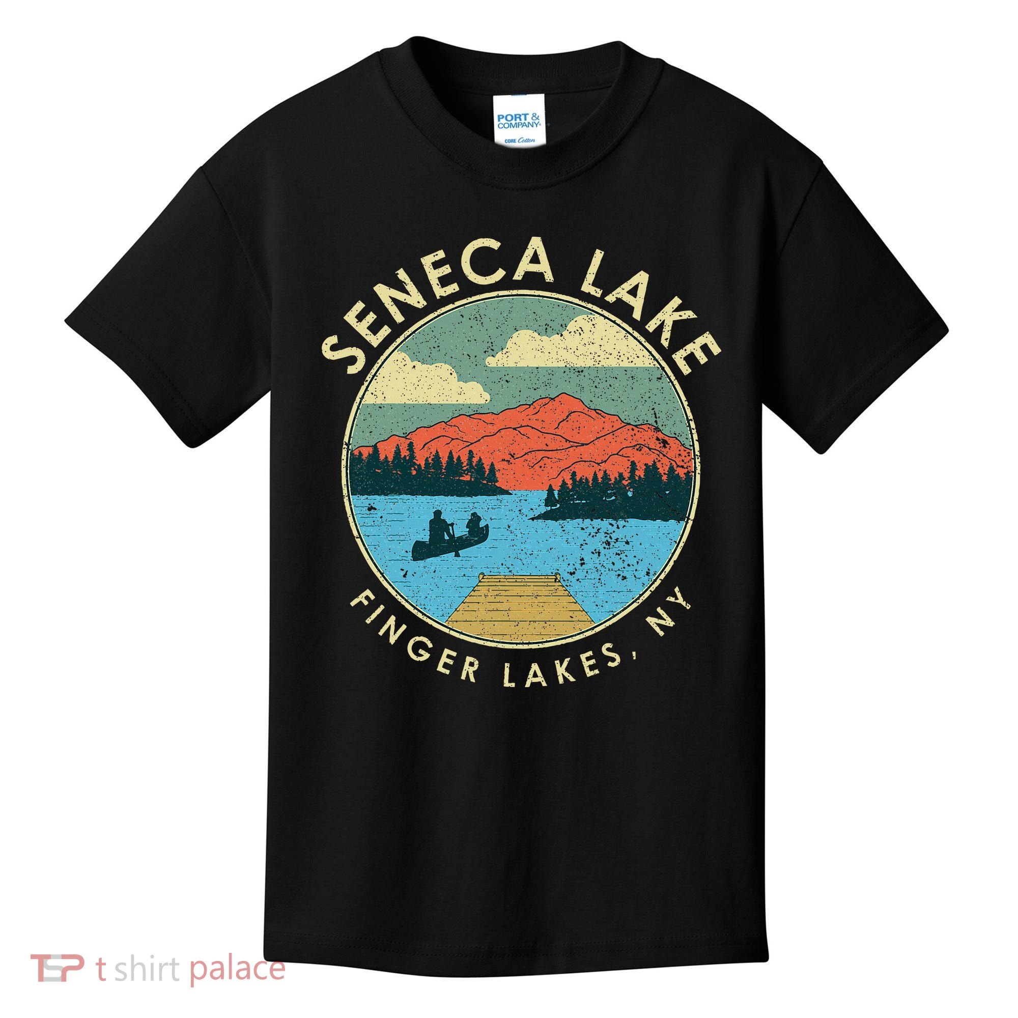 Finger Lakes Ny New York Seneca Lake Kids T-Shirt