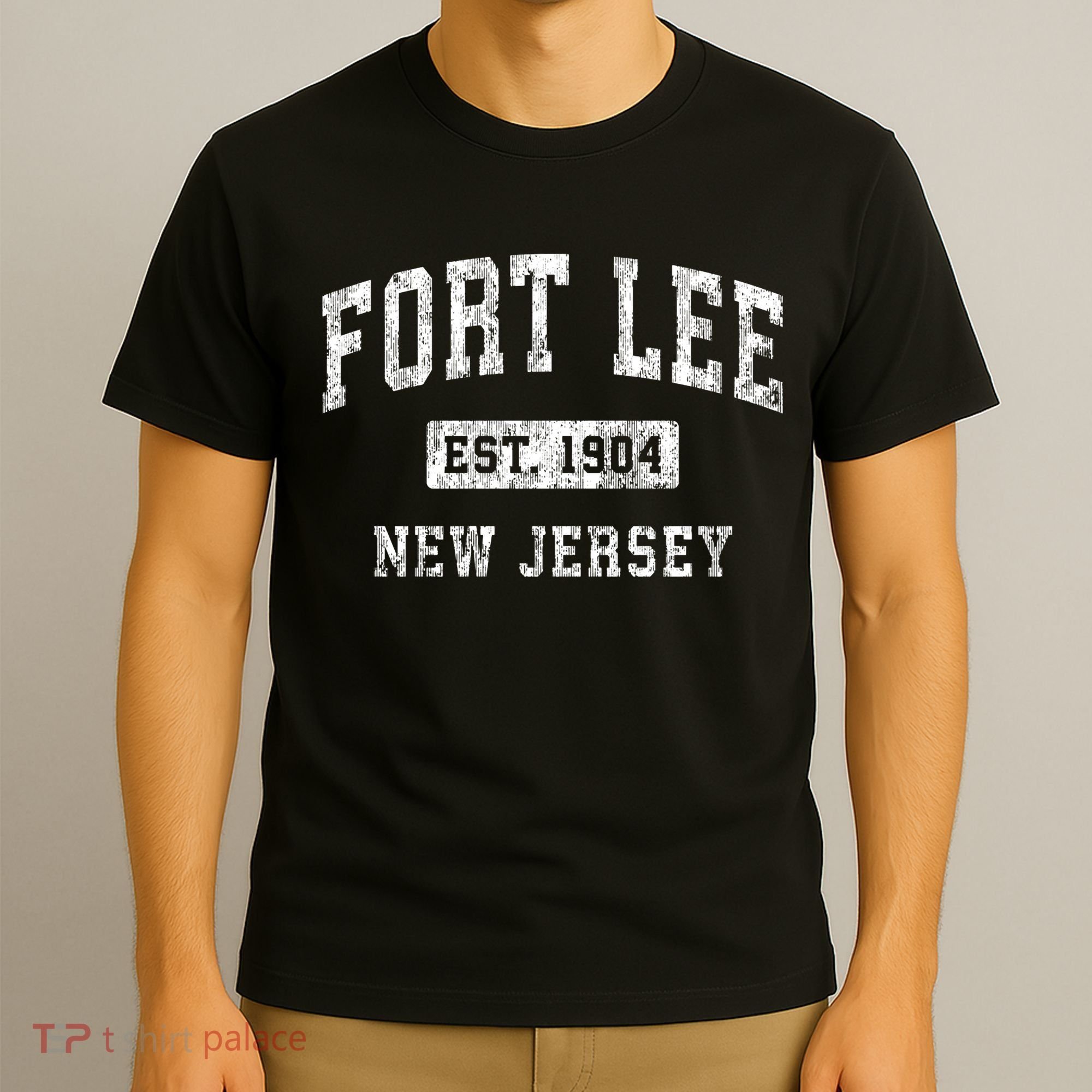 Fort Lee Nj & Retro Fort Lee Est. 1904 New Jersey T-Shirt