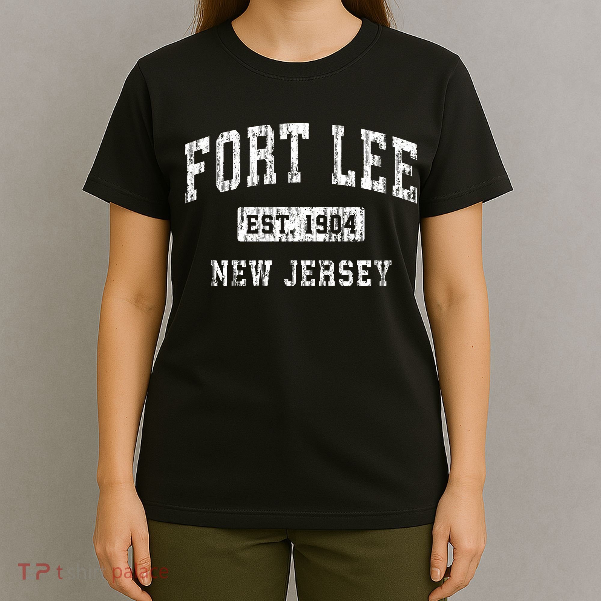 Fort Lee Nj & Retro Fort Lee Est. 1904 New Jersey T-Shirt