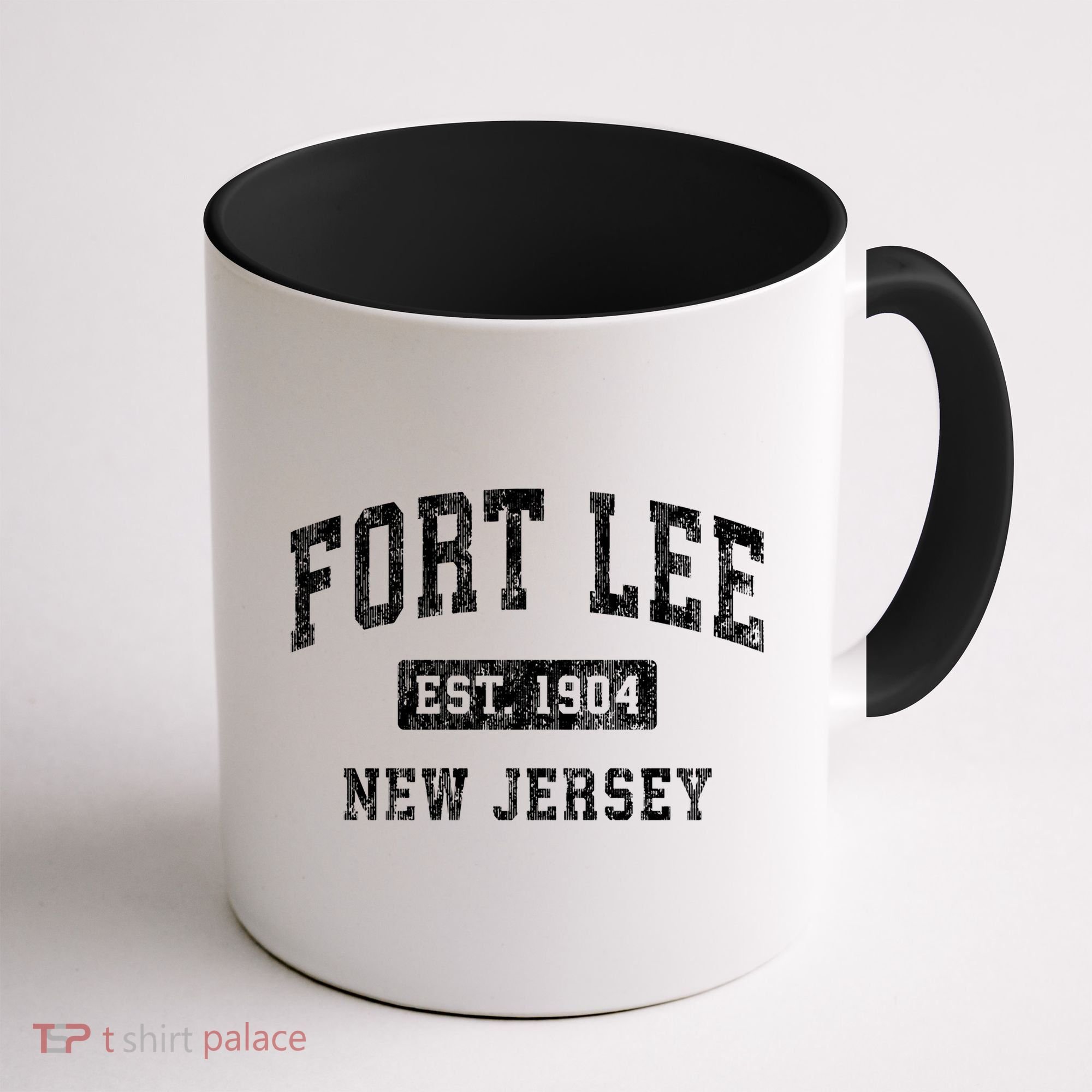 Fort Lee Nj & Retro Fort Lee Est. 1904 New Jersey Coffee Mug