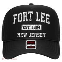 Fort Lee Nj & Retro Fort Lee Est. 1904 New Jersey Hat thumb 0