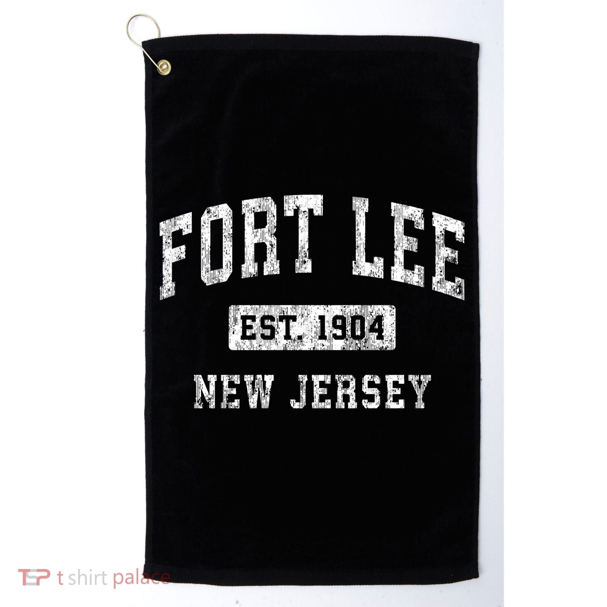 Fort Lee Nj & Retro Fort Lee Est. 1904 New Jersey Golf Towel