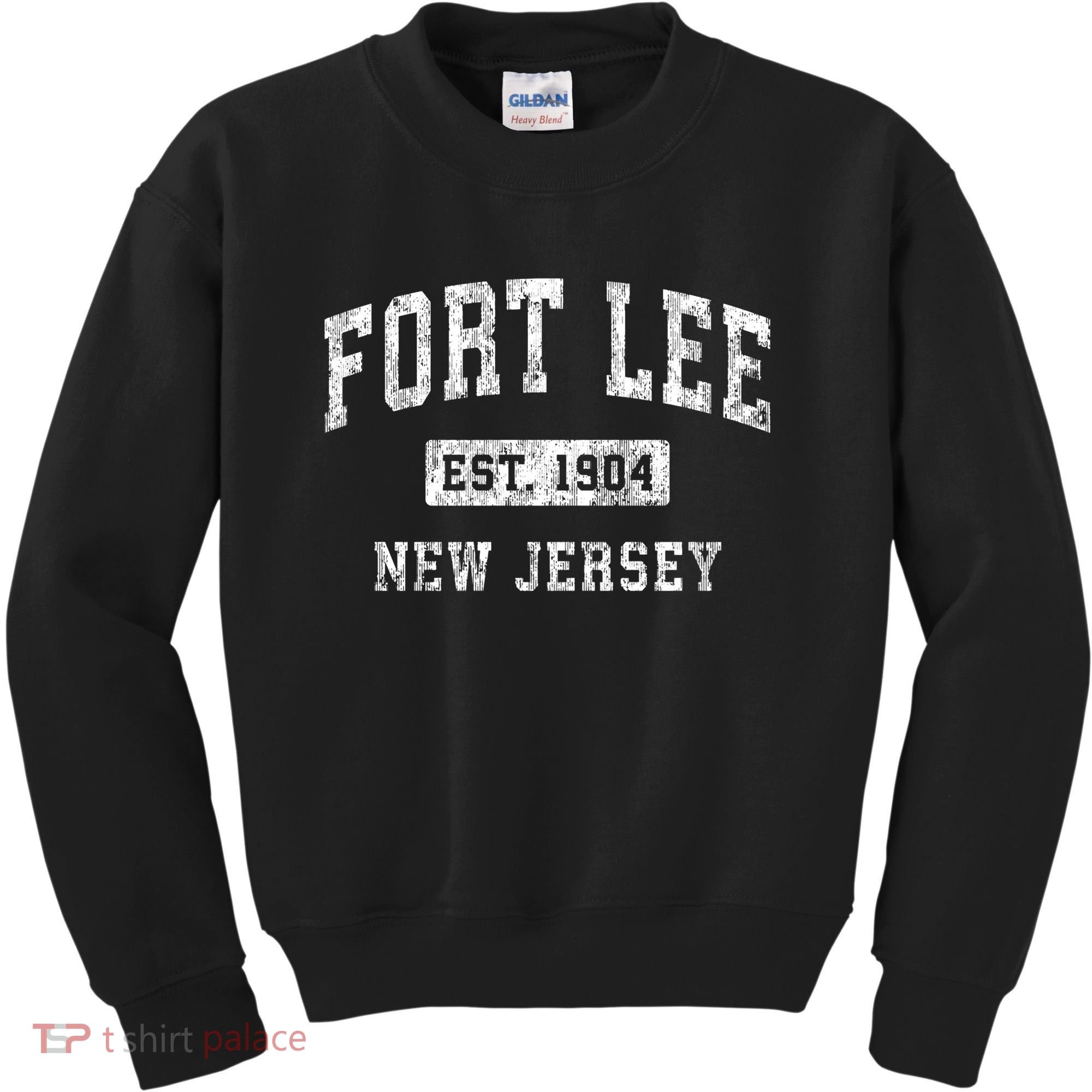 Fort Lee Nj & Retro Fort Lee Est. 1904 New Jersey Kids Sweatshirt