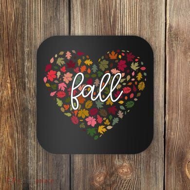 Fall Lover Nature Heart Coaster