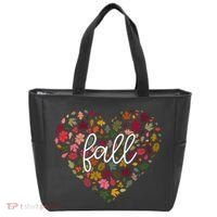 Fall Lover Nature Heart Tote Bag thumb 0