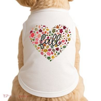Fall Lover Nature Heart Doggie Tank