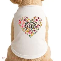 Fall Lover Nature Heart Doggie Tank thumb 0