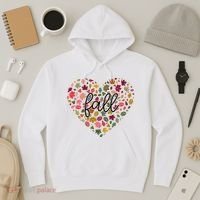 Fall Lover Nature Heart Hoodie thumb 3
